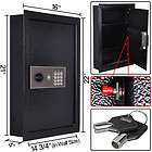 keyless recessed wall flat safe home security digital