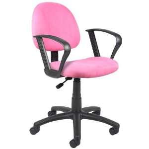  Super Soft Pink Microfiber Office Desk Chair With Loop 