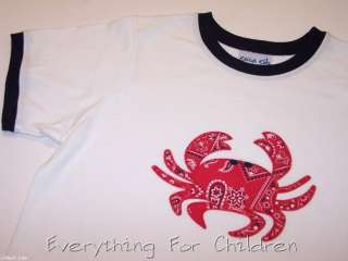 Boys KELLYS KIDS shirt 10 12 NWT crab t boutique top  