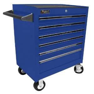  26 7/8 Professional 6 Drawer Rolling Cabinet Blue