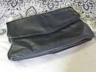   Leather Dark Navy Blue Double Pocket Clutch Handbag Ladies Purse J409
