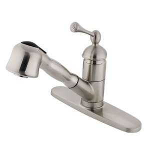   single handle pull out sprayer kitchen faucet