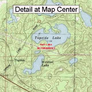   Map   Hart Lake, Wisconsin (Folded/Waterproof)