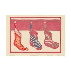  Three Stockings Christmas Cards