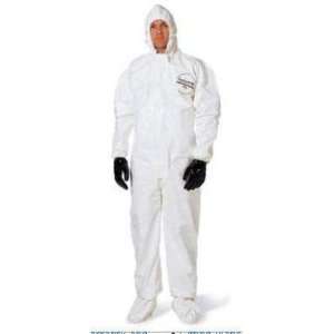   Tychem SL Coveralls with Hoods and Boots; Bound Seams; Large Box of 3