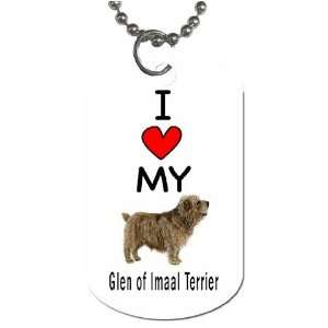  I Love My Glen of Imaal Terrier Dog Tag 