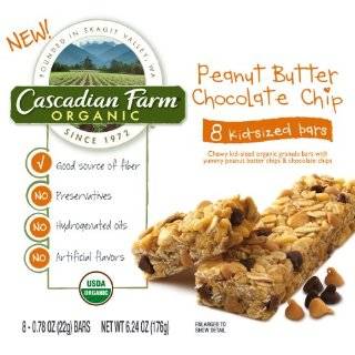 Cascadian Farm Chewy Granola Bars, Peanut Butter Chocolate Chip, 6.24 