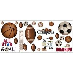  Play Ball Peel & Stick Wall Decals Toys & Games