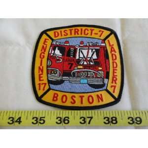  District 7 Engine 17 Ladder 7 Boston Fire Department Patch 