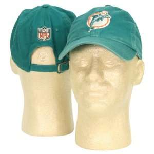 Miami Dolphins Classic Slouch Style Adjustable Hat  Teal  