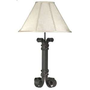   Craftsman Wrought Iron Collection Scroll Table Lamp