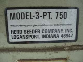 Herd Seed & Fertilizer Spreader Model 3 PT  