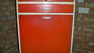 Vintage red / Retro Kitchen Larder / Cabinet  