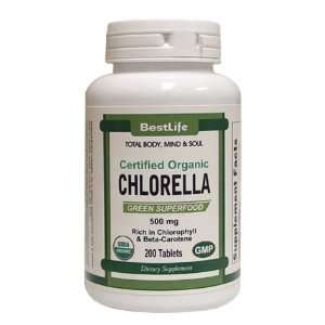  BestLife Certifed Organic Chlorella (200tabs) Health 