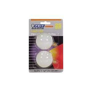  Feit BP25G16 1/2W Long Life Vanity Globe Light Bulbs White 