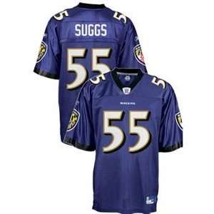 Terrell Suggs Ravens Replica NFL Adult Team Color Jersey   L  