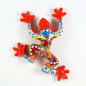 Mexican Talavera Frog   6 Inches by 5 Inches