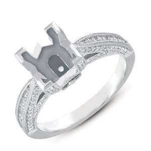 Kashi and Sons EN7123WG White Gold Engagement Ring   14KW Ring Size 