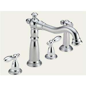 Delta 2256 216 Victorian Two Handle Kitchen Faucet with Side Spray 