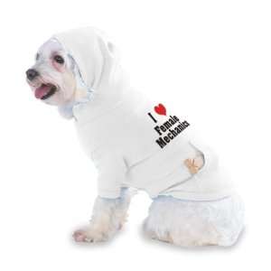 Heart Female Mechanics Hooded (Hoody) T Shirt with pocket for your Dog 