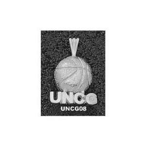 UNC Greensboro Spartans Sterling Silver UNCG Basketball Pendant 
