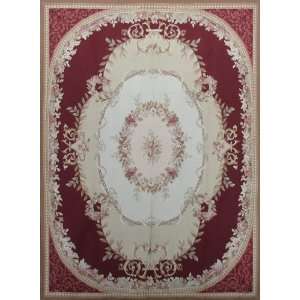   Hand Knotted Aubusson Weave Designer Area Rug S165