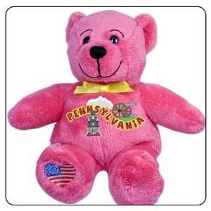  Pennsylvania Symbolz Plush Pink Bear Stuffed Animal Toys & Games