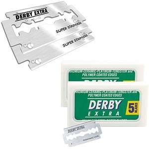 100 DERBY EXTRA DOUBLE EDGE SAFETY RAZOR BLADES    ONE OF 