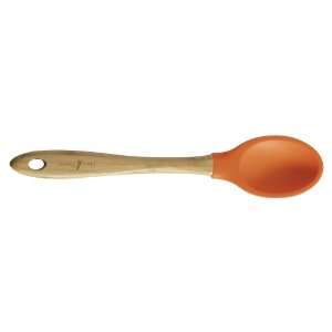  Island Bamboo Hue Silicone Spoon, Simple Orange Kitchen 