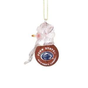 Penn State Nittany Lions NCAA Acrylic Basketball Snowman Ornament (2 