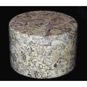  Decorative Coral Stone Round Trinket Box