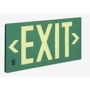 Glo Brite 7042 B 8 3/2 by 15.375 Inch Double Faced Eco Exit Sign with 
