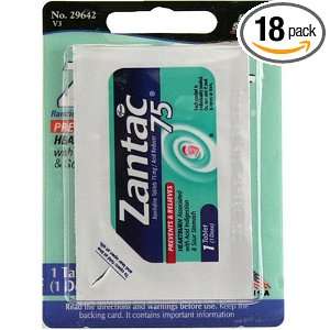  Handy Solutions Zantac 75 mg, 1Tablet Packages (Pack of 18 
