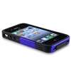   iphone 4 4s black skin blue meshed plastic quantity 1 keep your apple