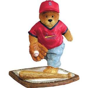 Saint Louis Cardinals MLB Football Bear Figurine