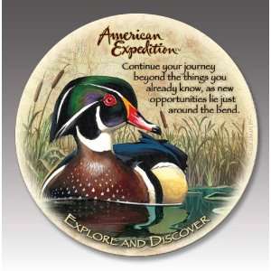  Wood Duck Stone Coaster Set