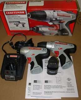Craftsman 12.0 Volt Lithium Ion Drill and Impact Combo Kit  30285 