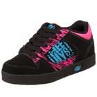 Heelys Caution Roller Skate Shoe (Little Kid/Big Kid),Black/Hot Pink 