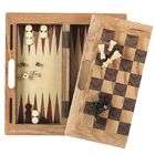 GLD Products Fat Cat Deluxe 3 In 1 Wood Game Set