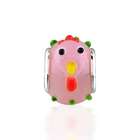 Bling Jewelry Rooster Glass Animal Bead Compatible with Chamilia Beads 