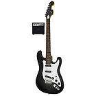 first act classic rock electric guitar pack with amp black