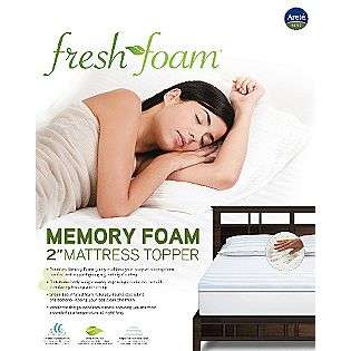 Mattress Topper with fiber fill cover, King  Fresh Foam Bed & Bath 