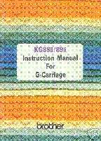Brother Garter Carriage Instruction Manual KG88 & KG89  