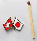 Swiss, Japan Flag Lapel Pin