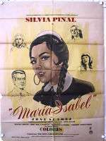 141 Maria Isabel, Mexican movie Poster, Silvia Pinal  