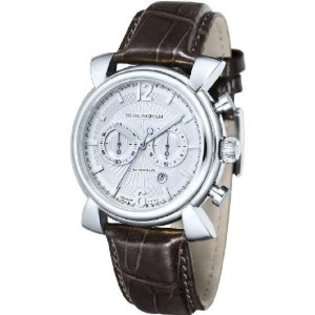 hurlingham mens brown leather automatic dress watch by hurlingham h