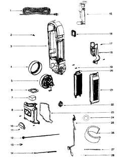 EUREKA Vacuum Brush assy Parts  Model 5892AZ  PartsDirect