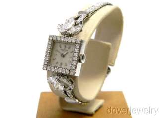   Patek Philippe 5.00ct Diamond Platinum Ladies Watch Bracelet NR  