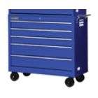 International 42 5 Drawer Bottom Chest Tool Cabinet, Blue
