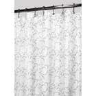 Watershed Victorian Lace Shower Curtain in White / Silver